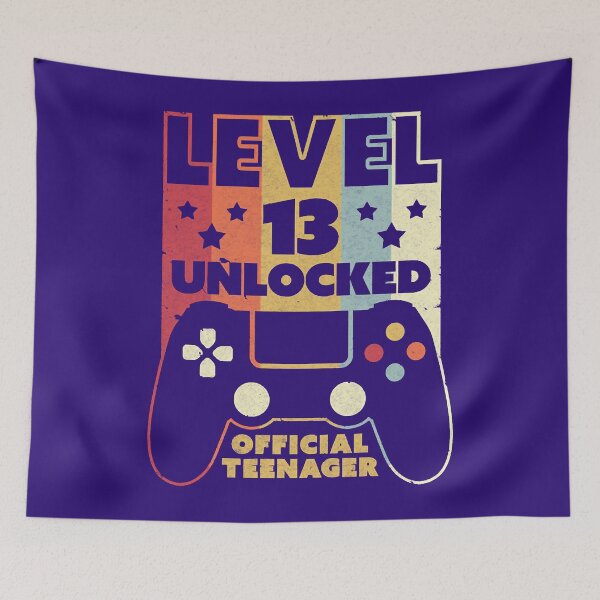 Item preview, 13th Birthday Print. Level 13 Unlocked, Official designed and sold by DinasaKimine.