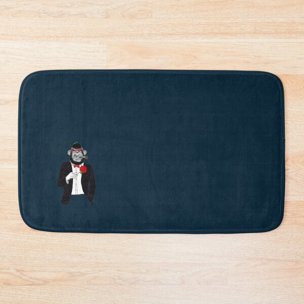 Gorilla tag monkey with birthday hat  Bath Mat for Sale by KianRebec