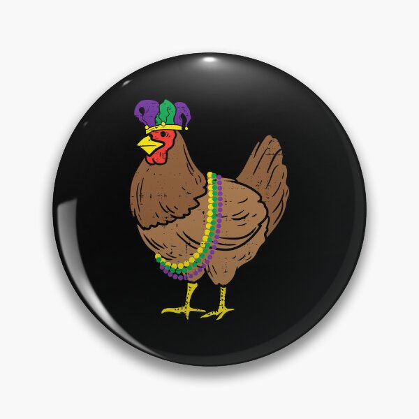 Item preview, Jester Chicken Beads Mardi Gras Funny Chickens Farming Chickens designed and sold by davetmccall.