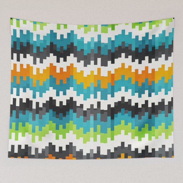 Item preview, Colorful Geometric Techo Lines designed and sold by Vector Scout Lab.