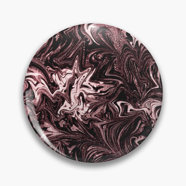 Item preview, Glittery Rose Gold and Black Abstract Marbled Swirls designed and sold by nimreninmu.