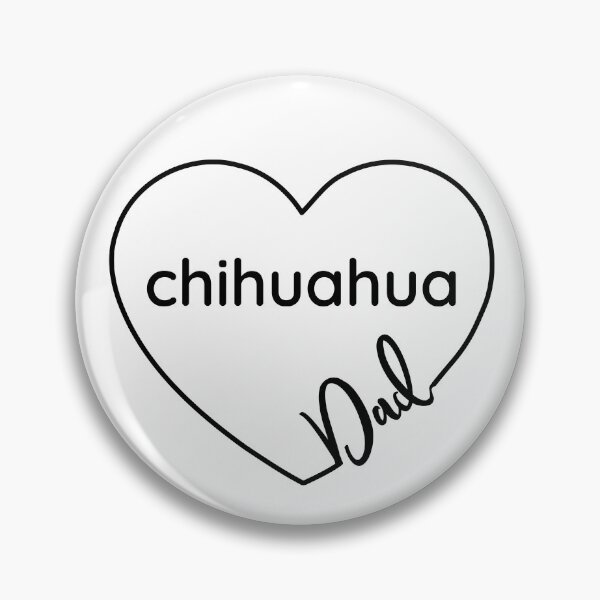 Item preview, Chihuahua Dad Heart Line Art designed and sold by 8PawsStudio.