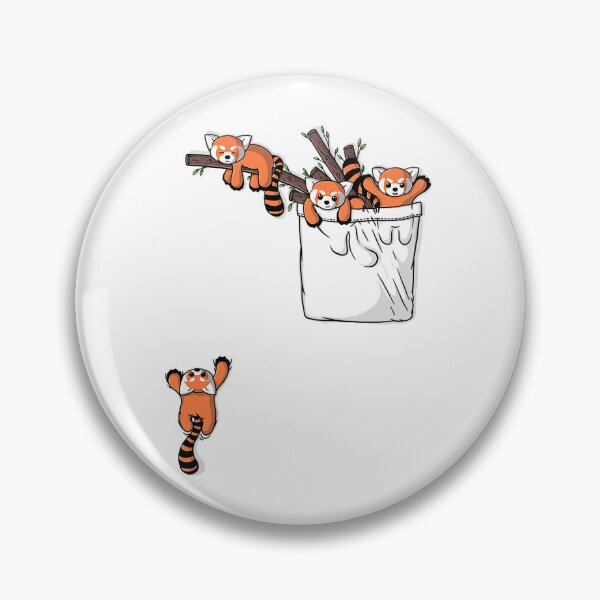 Item preview, Pocket Series Cute Red Panda Bear Playing designed and sold by DinasaKimine.