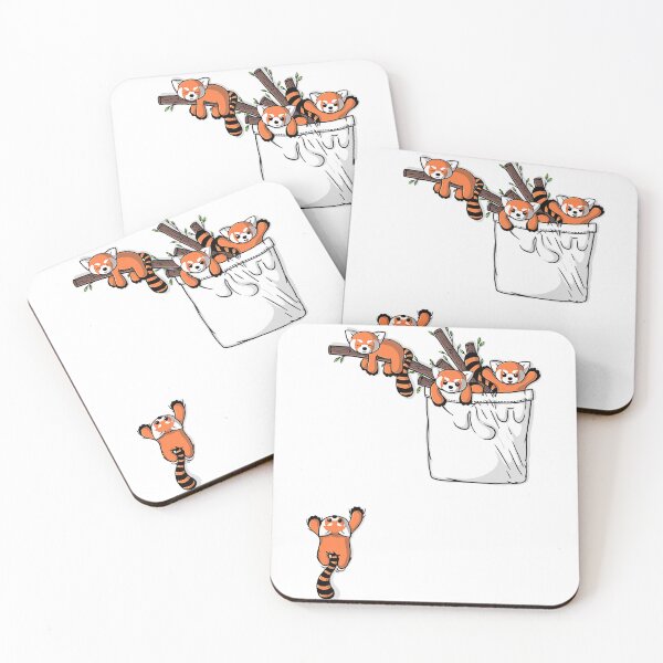 Item preview, Pocket Series Cute Red Panda Bear Playing designed and sold by DinasaKimine.