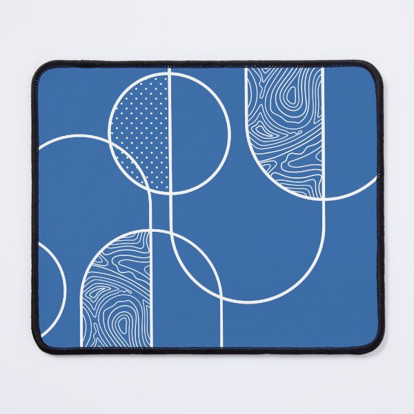 Item preview, Minimalistic Rounded Line Art - Blue designed and sold by chayse-holden.