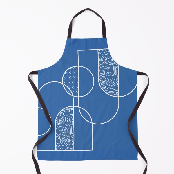Item preview, Minimalistic Rounded Line Art - Blue designed and sold by chayse-holden.