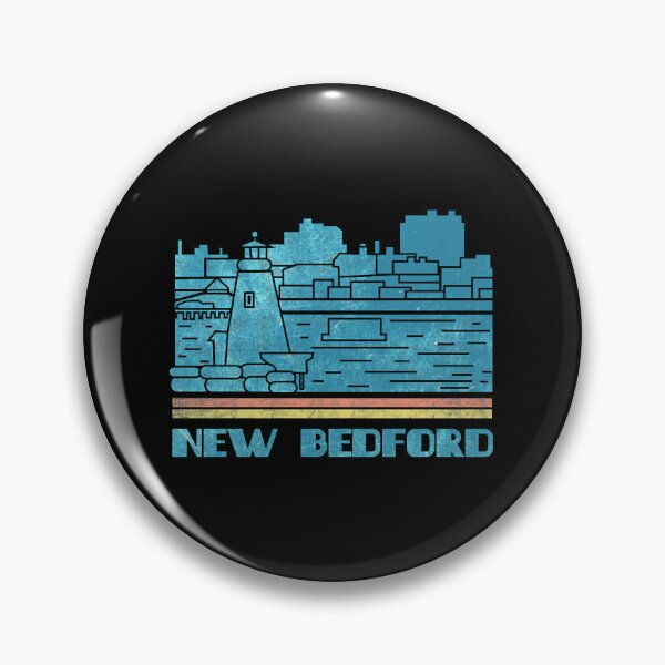 Item preview, New Bedford City Skyline Retro Cityscape 70s 80s designed and sold by DinasaKimine.