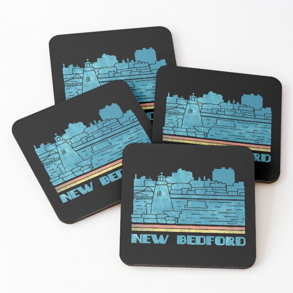 Item preview, New Bedford City Skyline Retro Cityscape 70s 80s designed and sold by DinasaKimine.
