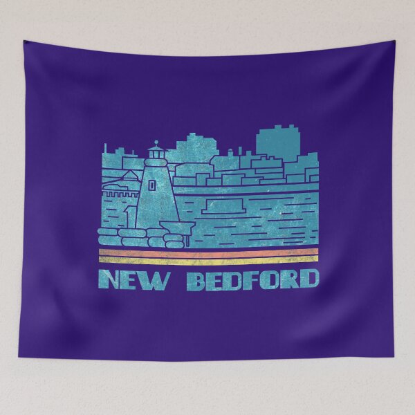 Item preview, New Bedford City Skyline Retro Cityscape 70s 80s designed and sold by DinasaKimine.