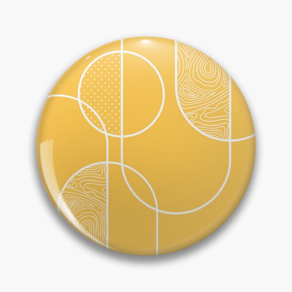 Item preview, Minimalistic Rounded Line Art - Yellow designed and sold by chayse-holden.