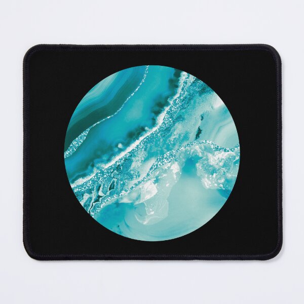 Item preview, Aqua And Teal Agate Geode Slice designed and sold by Lucky-Town-Art.