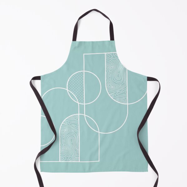 Item preview, Minimalistic Rounded Line Art - Turquoise designed and sold by chayse-holden.