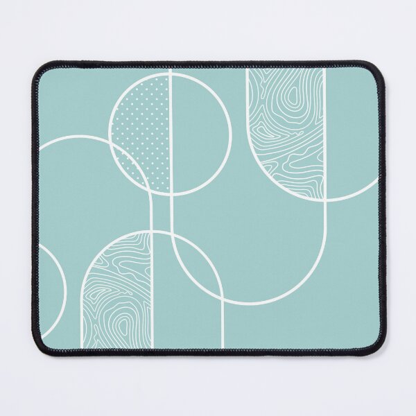Item preview, Minimalistic Rounded Line Art - Turquoise designed and sold by chayse-holden.