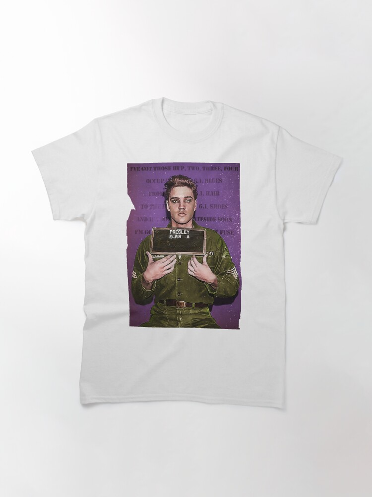 Einberufungs-Fahndungsfoto der Armee Elvis des Königs Classic T-Shirt