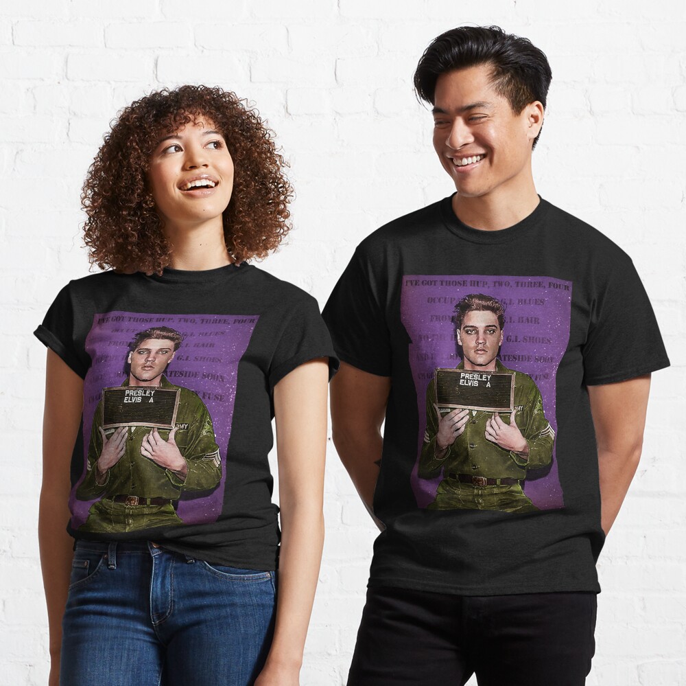 Einberufungs-Fahndungsfoto der Armee Elvis des Königs Classic T-Shirt