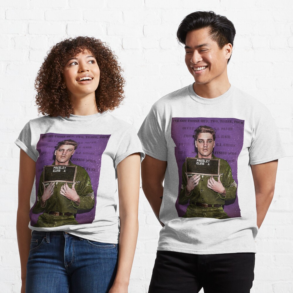 Einberufungs-Fahndungsfoto der Armee Elvis des Königs Classic T-Shirt