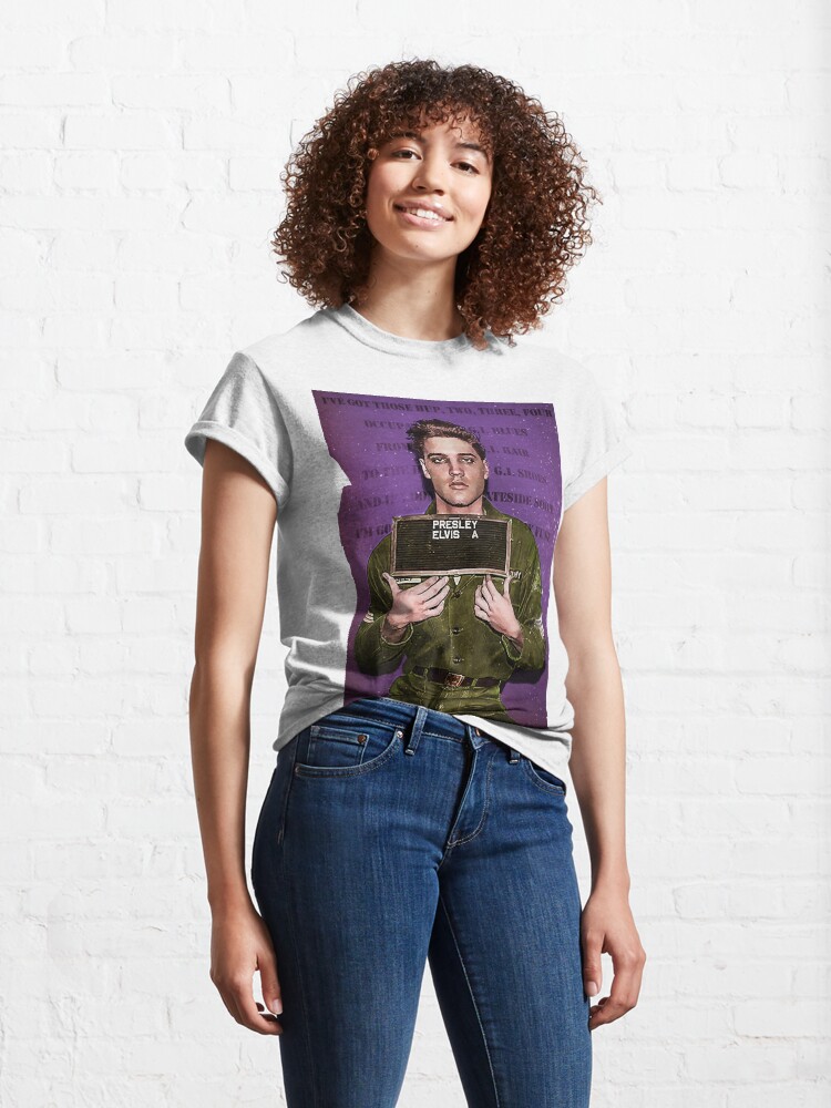 Einberufungs-Fahndungsfoto der Armee Elvis des Königs Classic T-Shirt