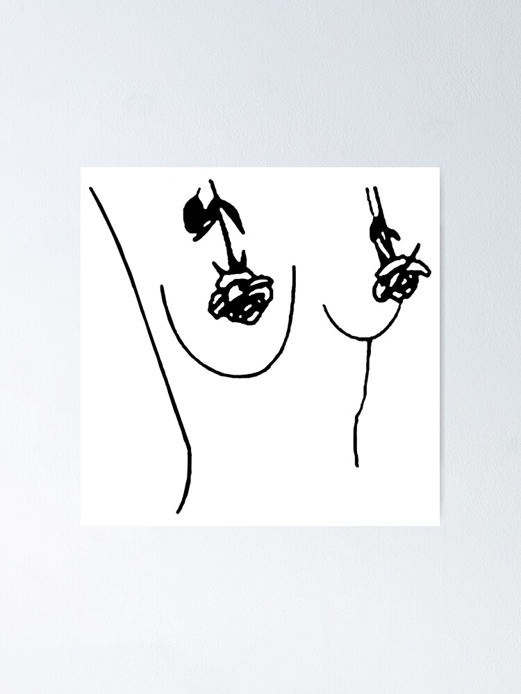 "Nipple Flowers" Poster for Sale by pintuadadua Redbubble
