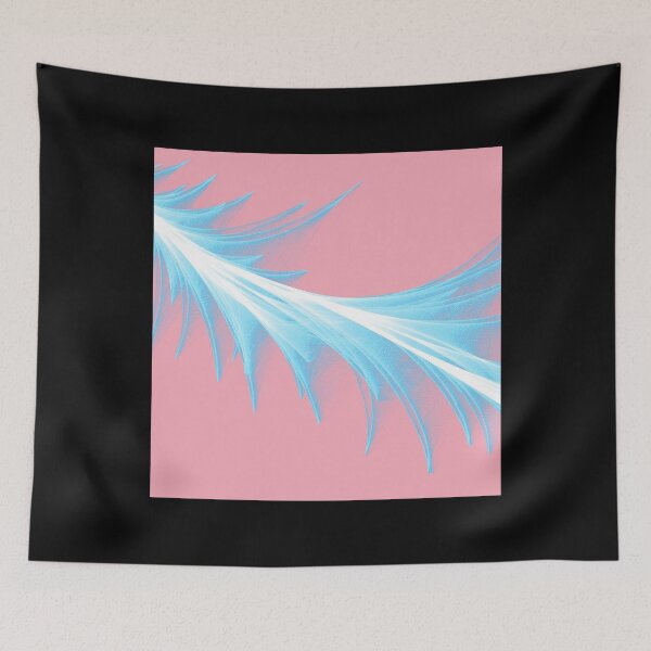 Item preview, Transgender Pride Feathered Fractal Line Chiffon Top designed and sold by rohnerxulesh.
