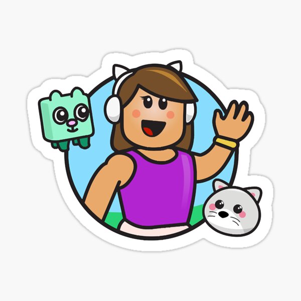 Roblox Gamer Sticker Young Brown Skin Cartoon Girl and Boy Playing ·  Creative Fabrica