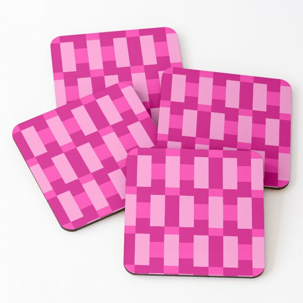 Item preview, Aesthetic Pink Abstract Checkered Pattern designed and sold by quinellie.