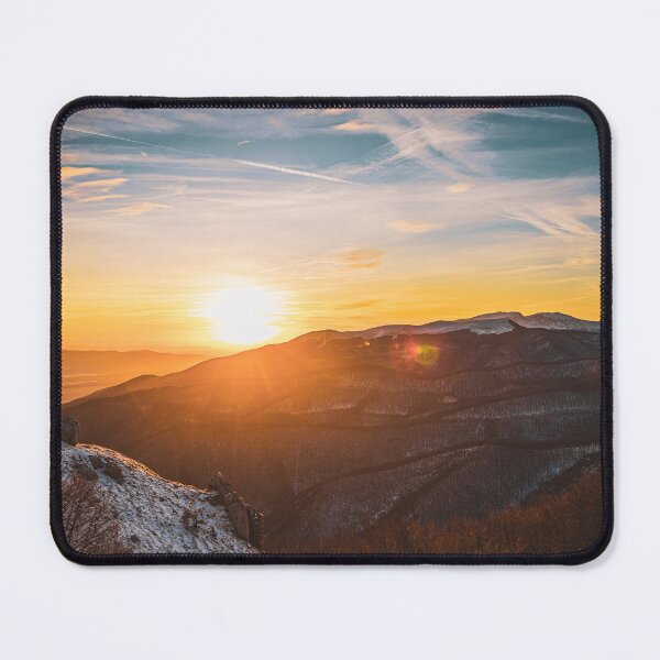 Item preview, Sunset over winter landscape designed and sold by viknitov.