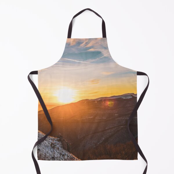 Item preview, Sunset over winter landscape designed and sold by viknitov.