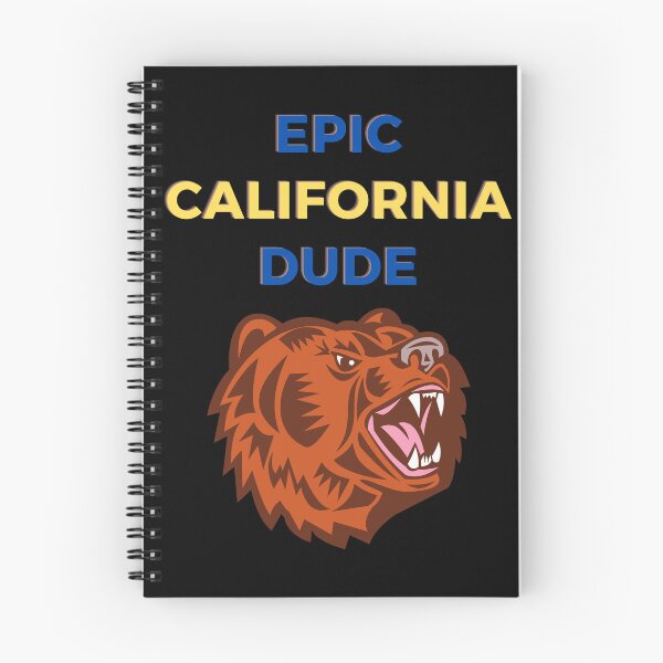Item preview, Epic California Dude - blue yellow gold state bear designed and sold by Lu &  Partners.