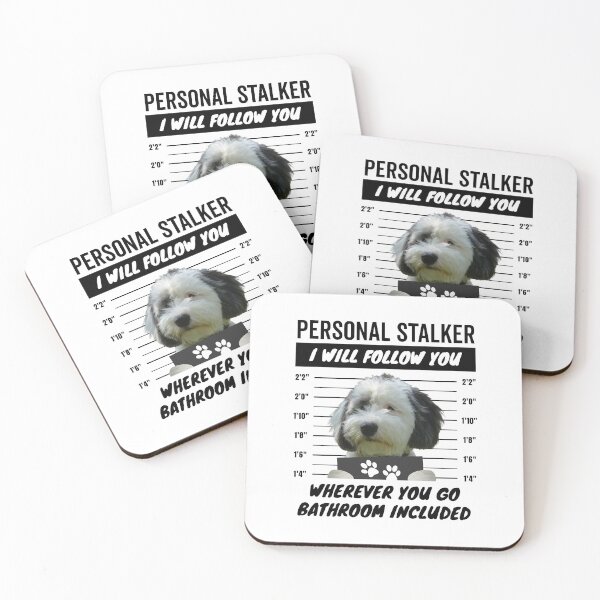 Item preview, Personal Stalker Dog – Sheepadoodle designed and sold by More Cute Dogs.