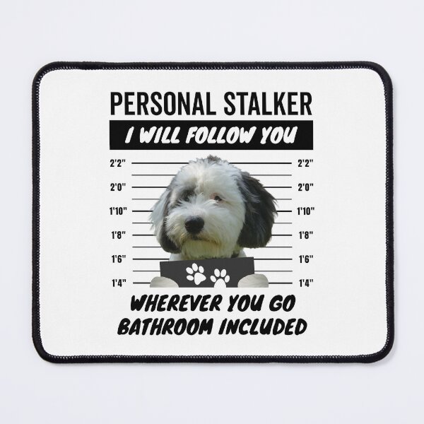 Item preview, Personal Stalker Dog – Sheepadoodle designed and sold by More Cute Dogs.