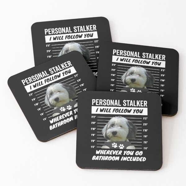 Item preview, Personal Stalker Dog – Sheepadoodle designed and sold by More Cute Dogs.