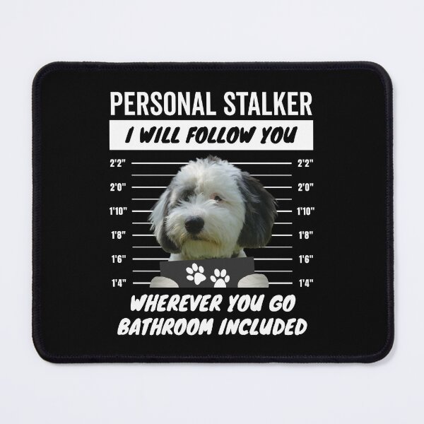 Item preview, Personal Stalker Dog – Sheepadoodle designed and sold by More Cute Dogs.