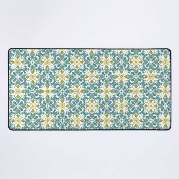Item preview, Modern Hawaiian Shirt Inspired Pattern in Blue and Green designed and sold by McKizzo.