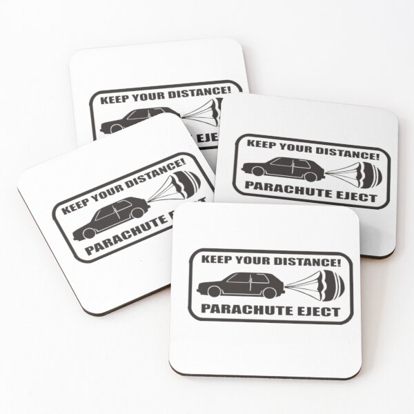 Item preview, KEEP YOUR DISTANCE PARACHUTE EJECT designed and sold by Racingdecals.