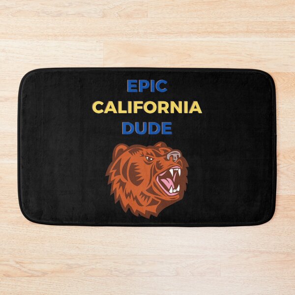 Item preview, Epic California Dude - blue yellow gold state bear designed and sold by Lu &  Partners.
