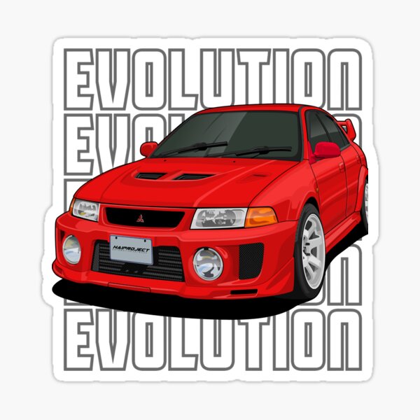 Ralliart Logo x2 - Farbe Auswahl Mitsubishi Evolution VII 7 Fußmatten 