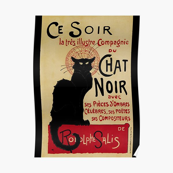 Chat Noir Posters For Sale Redbubble