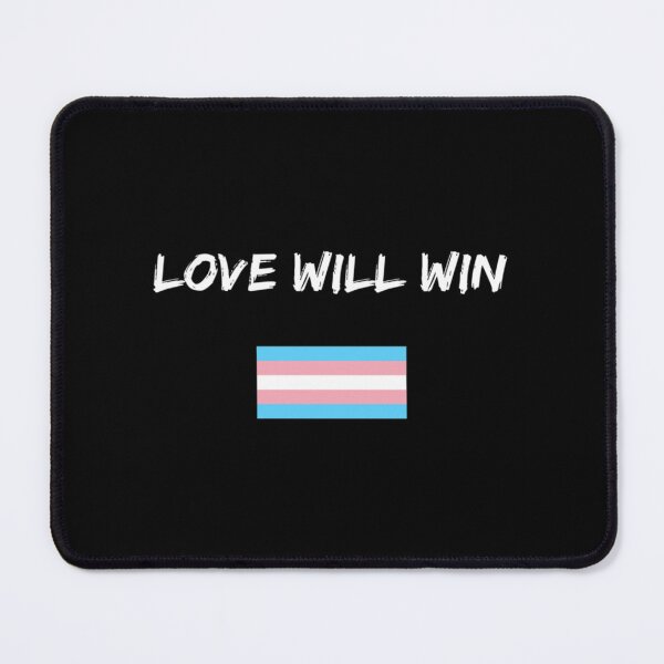 Item preview, Transgender Pride Flag Love Will Win Inspirational Saying Classic . designed and sold by rohnerxulesh.
