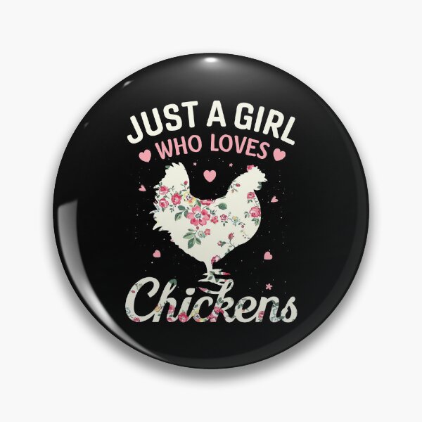 Item preview, Just A Girl Who Loves Chickens Floral Farmer Girl Gifts designed and sold by davetmccall.