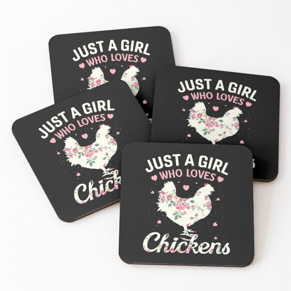 Item preview, Just A Girl Who Loves Chickens Floral Farmer Girl Gifts designed and sold by davetmccall.