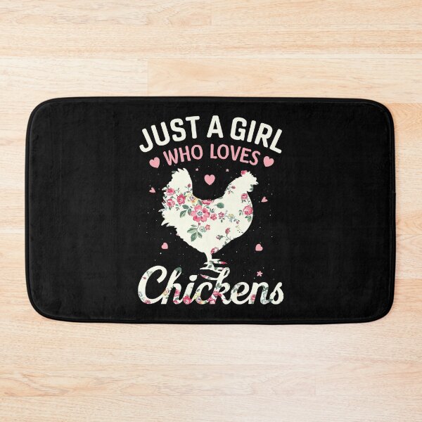 Item preview, Just A Girl Who Loves Chickens Floral Farmer Girl Gifts designed and sold by davetmccall.