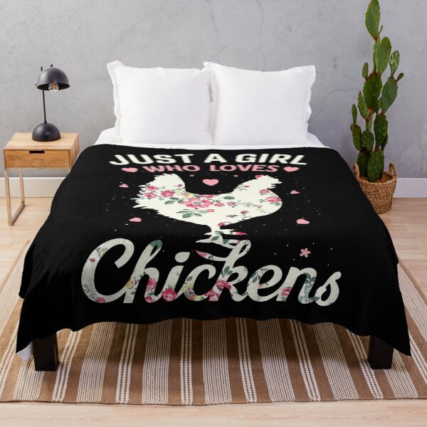 Item preview, Just A Girl Who Loves Chickens Floral Farmer Girl Gifts designed and sold by davetmccall.