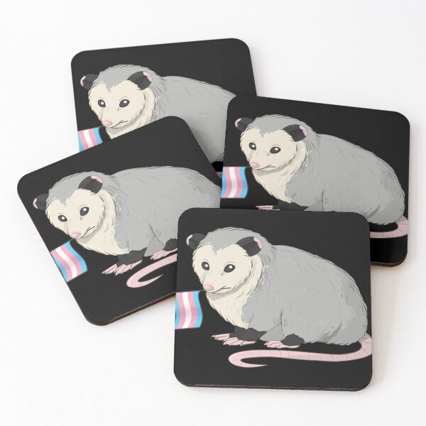 Item preview, Transgender Pride Flag Opossum Classic . designed and sold by rohnerxulesh.