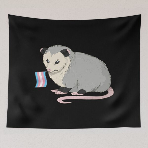 Item preview, Transgender Pride Flag Opossum Classic . designed and sold by rohnerxulesh.