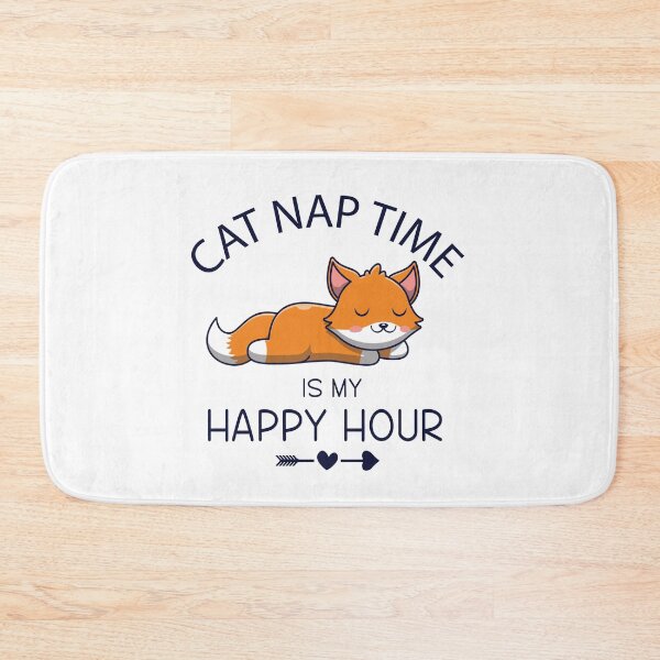 Item preview, Cat Nap Time Is My Happy Hour designed and sold by beefrancky.