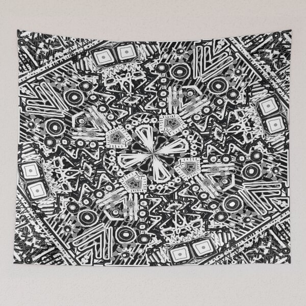 Item preview, Black and White Doodle designed and sold by Paintings by gretzky.