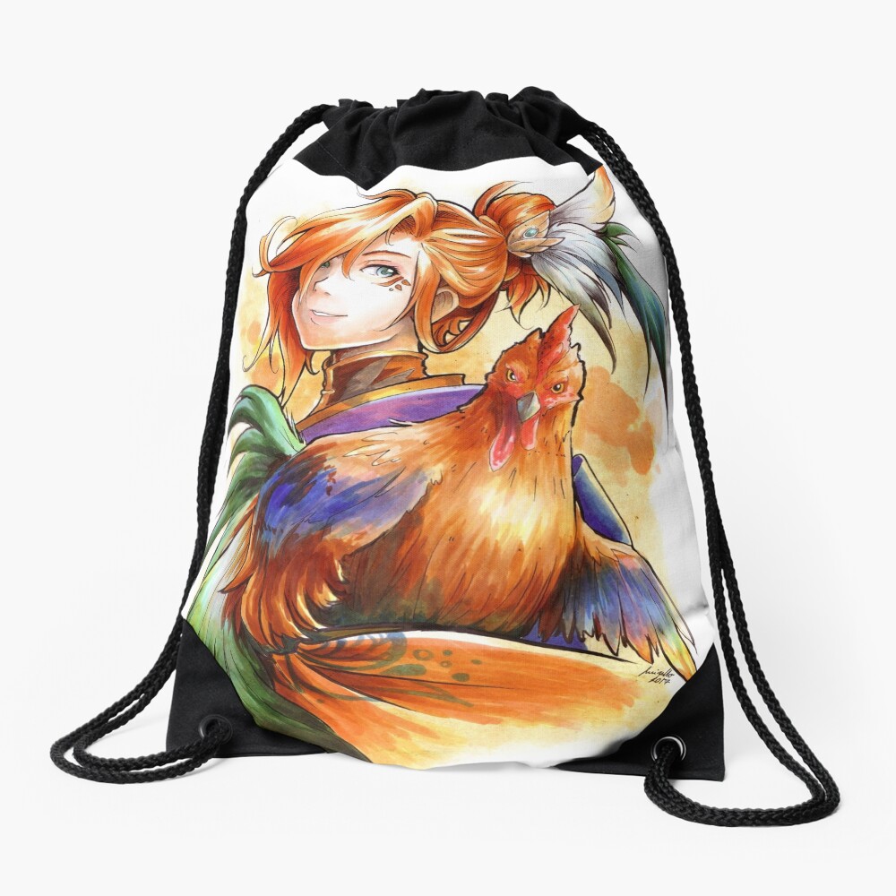 Year of the Rooster Drawstring Bag