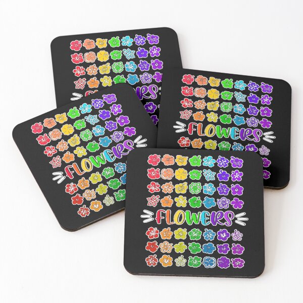 Item preview, Flowers rainbow flowers to color your life, peace and love designed and sold by made4K.