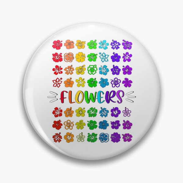 Item preview, Flowers rainbow flowers to color your life, peace and love v2 designed and sold by made4K.