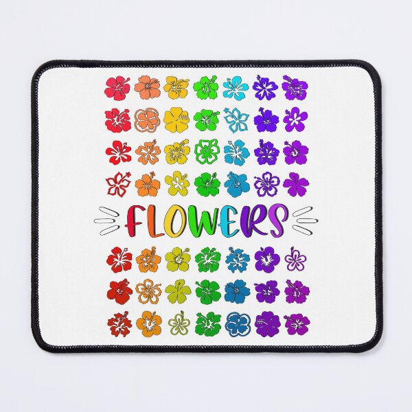 Item preview, Flowers rainbow flowers to color your life, peace and love v2 designed and sold by made4K.